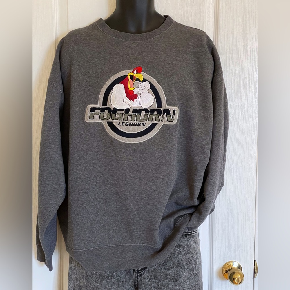 Vintage Warner Bros Foghorn Leghorn crewneck sweatshirt, size 3XL
